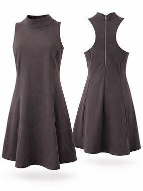 Outdoor Voices Womens Sleeveless Black Zoom Bloom Dress Size Medium NWT